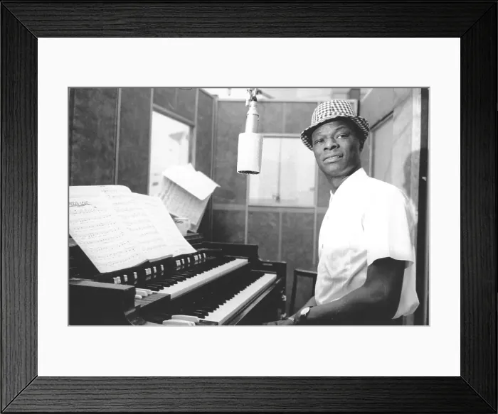 Framed Print : Nat King Cole Recording Framed Print : Nat King Cole Recording