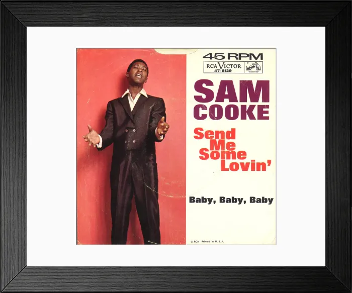 Framed Print : Sam Cooke 45 Sleeve