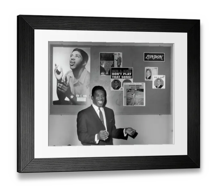 Framed Print : Ben E. King Portrait In NY Framed Print : Ben E. King Portrait In NY