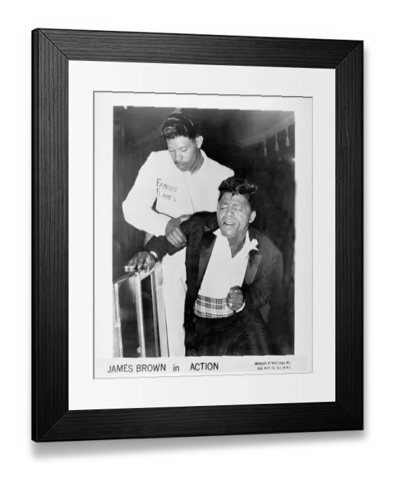 Framed Print : James Brown With Danny Ray Framed Print : James Brown With Danny Ray