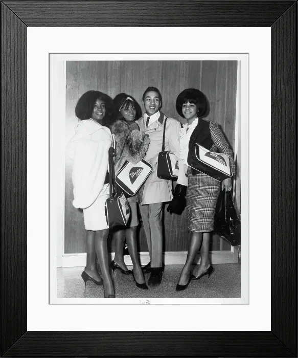 Framed Print : The Supremes With Smokey Robinson