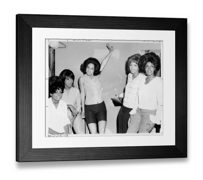 Framed Print : The Supremes Backstage