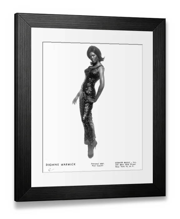 Framed Print : Dionne Warwick Portrait Framed Print : Dionne Warwick Portrait