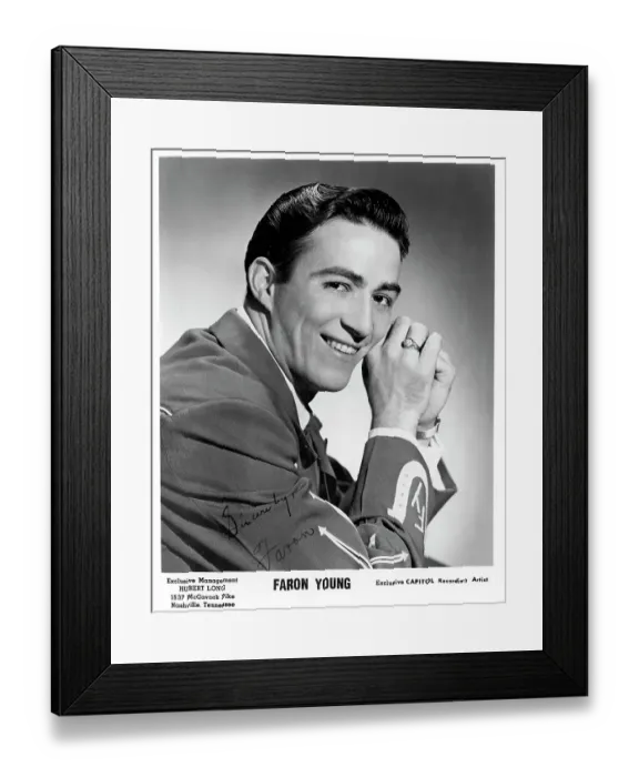 Framed Print : Faron Young Portrait Session Framed Print : Faron Young Portrait Session