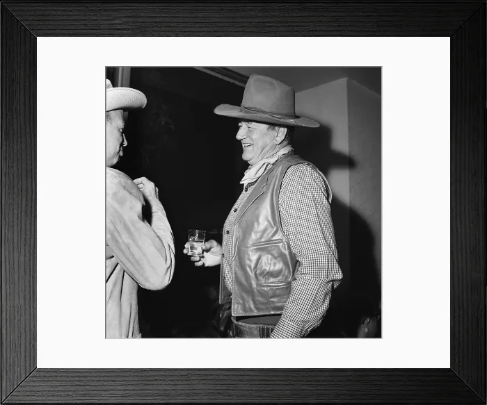 Framed Print : John Wayne On The Town Framed Print : John Wayne On The Town