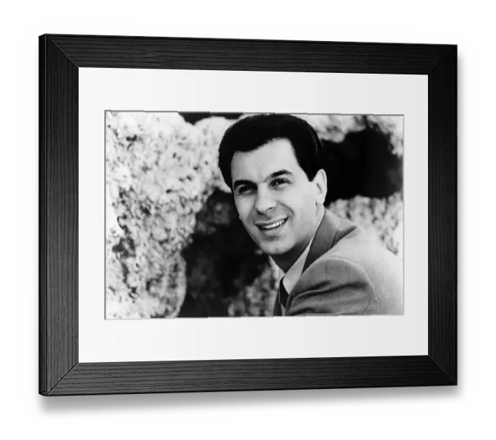 Framed Print : Portrait. CIRCA 1963: Singer Freddy Cannon poses for a portait in circa 1963 Framed Print : Portrait. CIRCA 1963: Singer Freddy Cannon poses for a portait in circa 1963