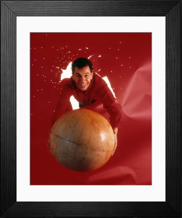 Framed Print : Portrait With Globe Framed Print : Portrait With Globe