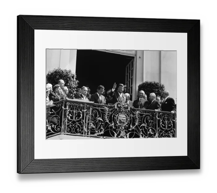 Framed Print : President Kennedy Greets The Crowd In Cologne, Germany Framed Print : President Kennedy Greets The Crowd In Cologne, Germany