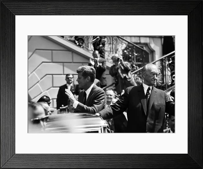 Framed Print : President Kennedy Greets The Crowd In Cologne, Germany Framed Print : President Kennedy Greets The Crowd In Cologne, Germany
