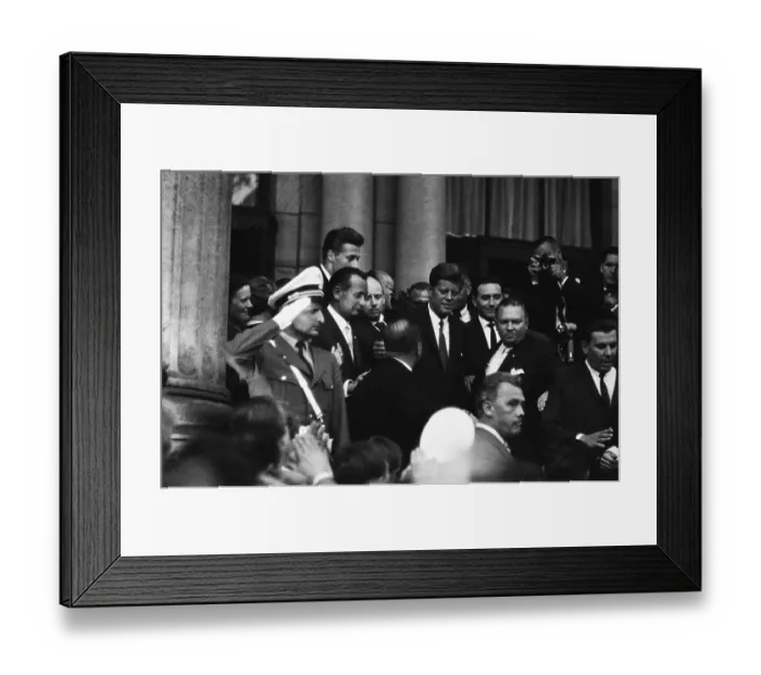 Framed Print : President Kennedy Arrives In Berlin Framed Print : President Kennedy Arrives In Berlin