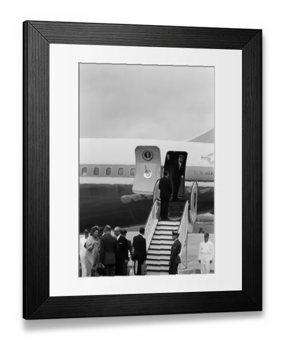 Framed Print : President Kennedy Arrives In Berlin Framed Print : President Kennedy Arrives In Berlin