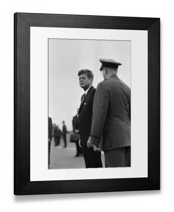 Framed Print : President Kennedy Arrives In Berlin Framed Print : President Kennedy Arrives In Berlin