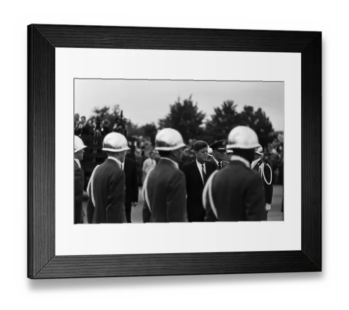 Framed Print : President Kennedy Arrives In Berlin Framed Print : President Kennedy Arrives In Berlin