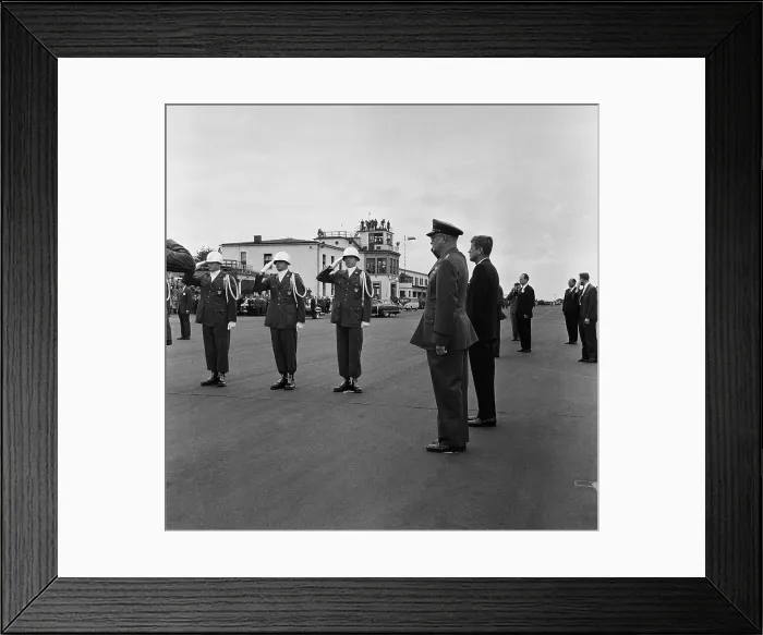 Framed Print : President Kennedy Arrives In Berlin Framed Print : President Kennedy Arrives In Berlin