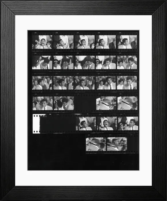 Framed Print : Cassius Clay Attends the Sonny Liston v Floyd Patterson Fight Framed Print : Cassius Clay Attends the Sonny Liston v Floyd Patterson Fight