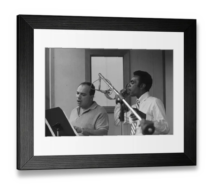 Framed Print : Johnny Mathis Recording Session Framed Print : Johnny Mathis Recording Session