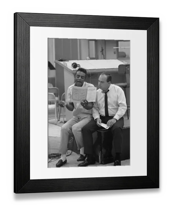 Framed Print : Johnny Mathis Recording Session Framed Print : Johnny Mathis Recording Session