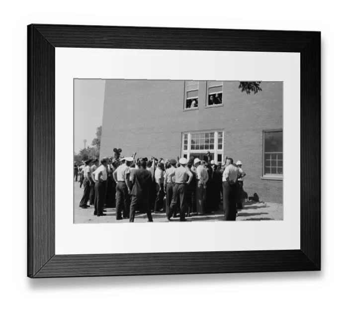 Framed Print : Birmingham School Desegregation Framed Print : Birmingham School Desegregation
