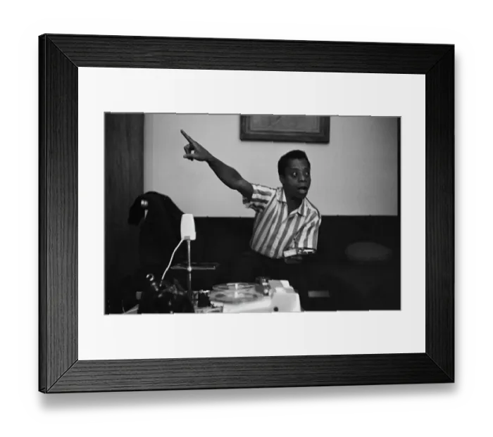 Framed Print : James Baldwin