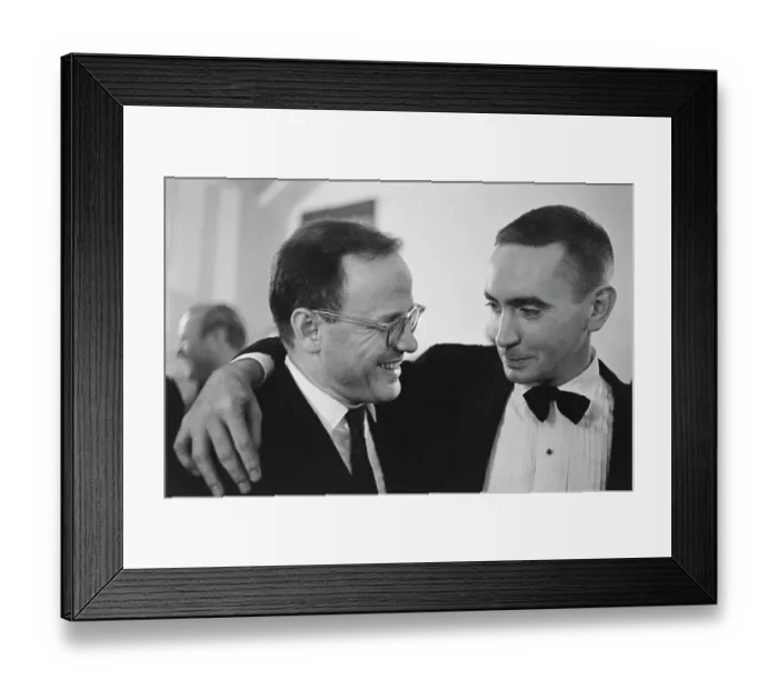 Framed Print : Alan Schneider And Edward Albee Framed Print : Alan Schneider And Edward Albee