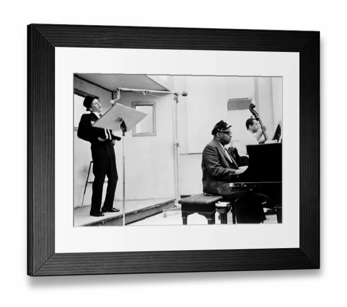 Framed Print : Sinatra & Basie Recording Framed Print : Sinatra & Basie Recording