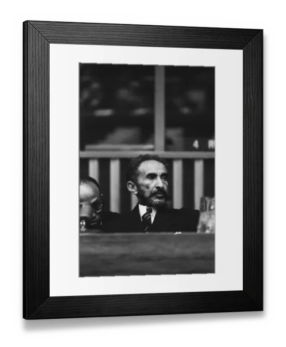 Framed Print : Haile Selassie Prepares To Address The United Nations Framed Print : Haile Selassie Prepares To Address The United Nations