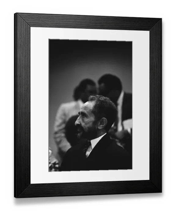 Framed Print : Haile Selassie Prepares To Address The United Nations Framed Print : Haile Selassie Prepares To Address The United Nations