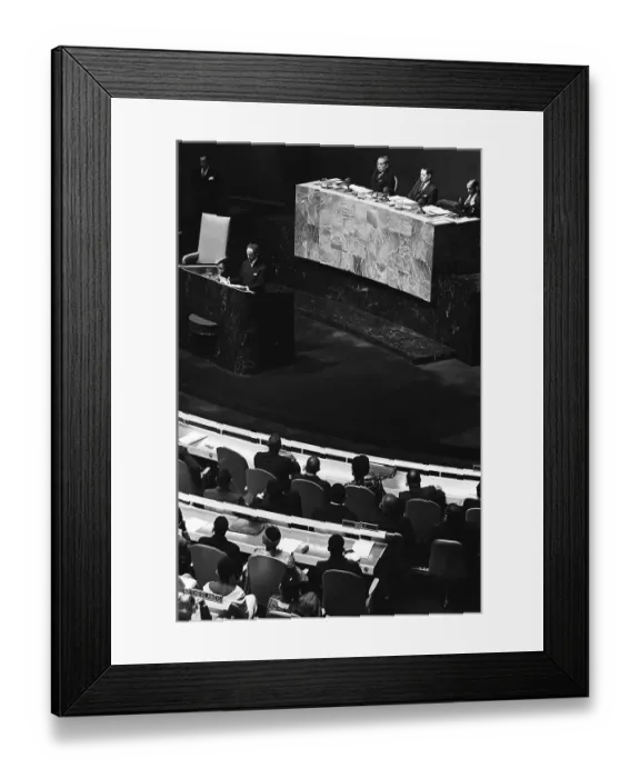 Framed Print : Haile Selassie Addresses The United Nations Framed Print : Haile Selassie Addresses The United Nations