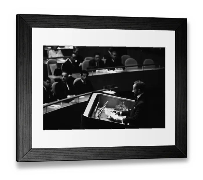 Framed Print : Haile Selassie Addresses The United Nations Framed Print : Haile Selassie Addresses The United Nations