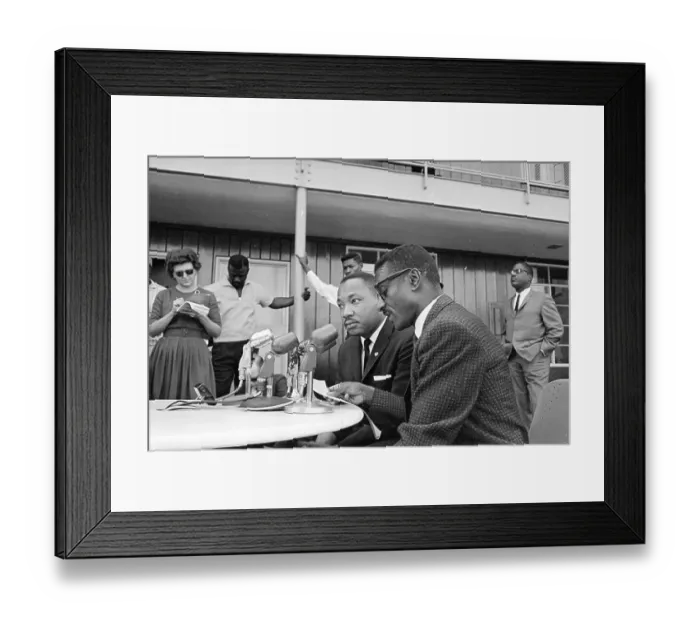 Framed Print : King & Shuttlesworth Press Conference Framed Print : King & Shuttlesworth Press Conference
