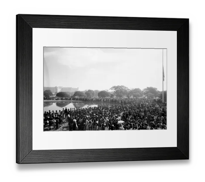 Framed Print : John F. Kennedy Memorial Service Framed Print : John F. Kennedy Memorial Service