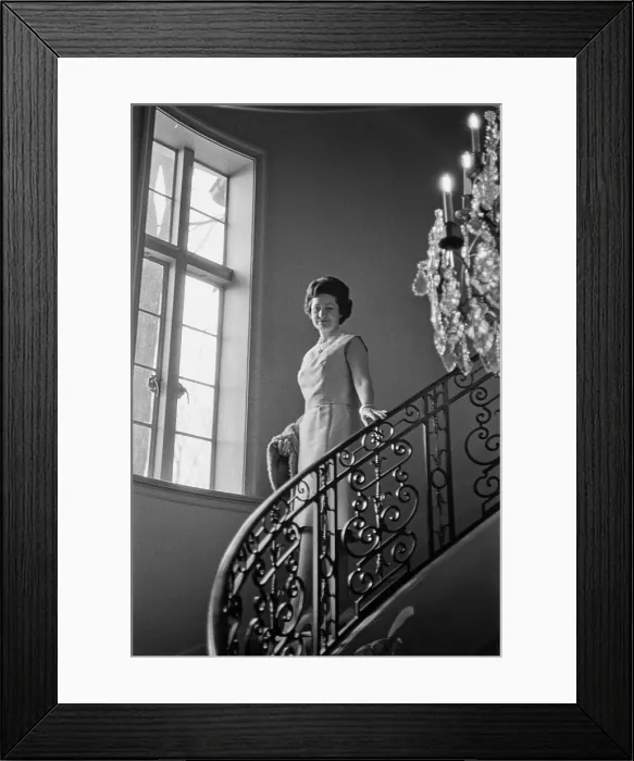 Framed Print : Lady Bird Johnson In DC