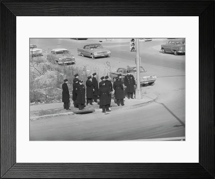 Framed Print : Security Presence At Funeral Of Herbert Lehman Framed Print : Security Presence At Funeral Of Herbert Lehman