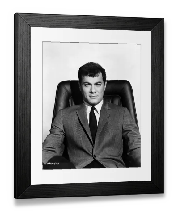 Framed Print : Tony Curtis Portrait Framed Print : Tony Curtis Portrait
