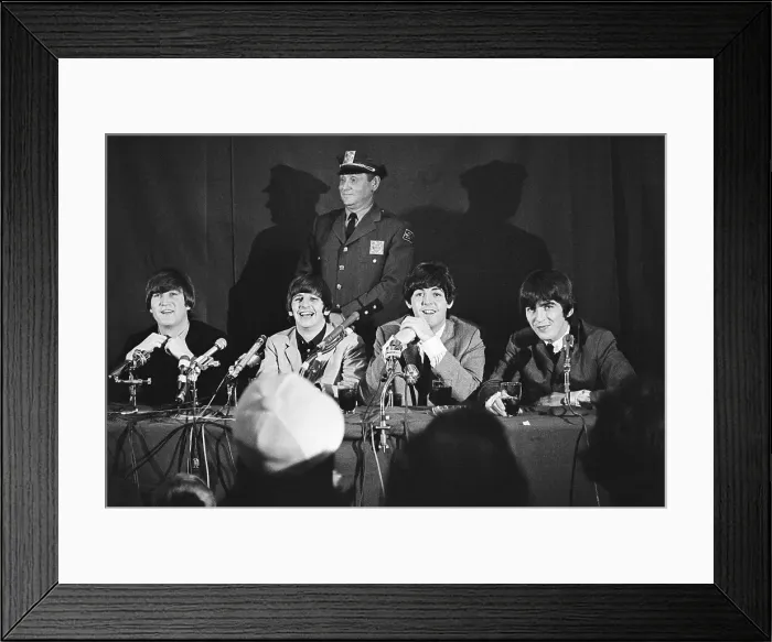 Framed Print : Beatles Press Conference In NY Framed Print : Beatles Press Conference In NY