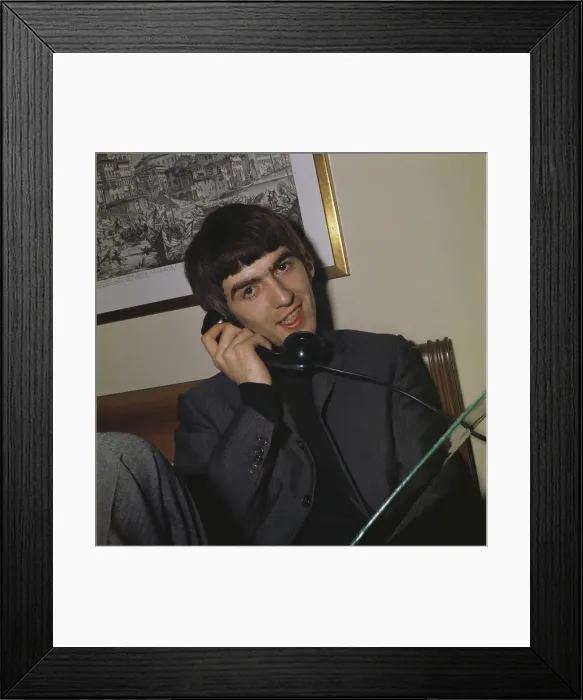 Framed Print : Beatles Guitarist Portriat Framed Print : Beatles Guitarist Portriat