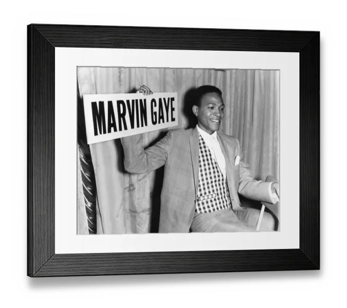 Framed Print : Marvin Gaye Arrives At Heathrow Framed Print : Marvin Gaye Arrives At Heathrow