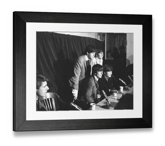 Framed Print : Beatles Press Conference Framed Print : Beatles Press Conference