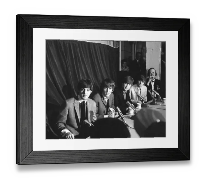Framed Print : Beatles Press Conference Framed Print : Beatles Press Conference