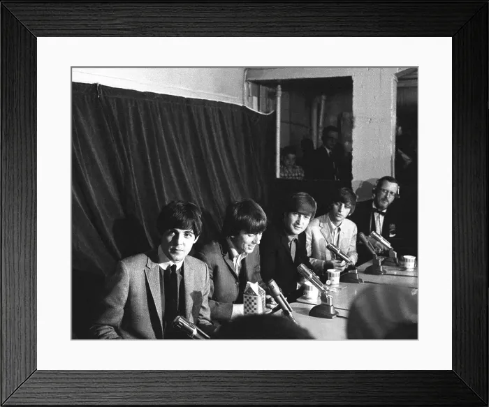 Framed Print : Beatles Press Conference Framed Print : Beatles Press Conference