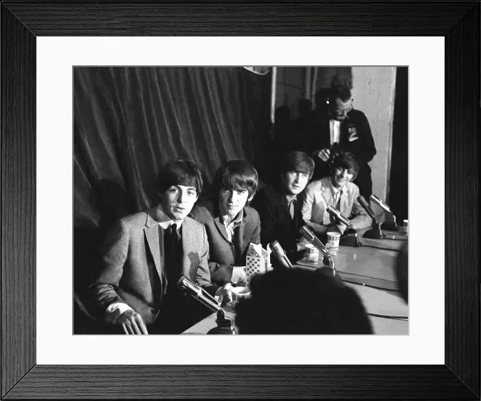 Framed Print : Beatles Press Conference Framed Print : Beatles Press Conference