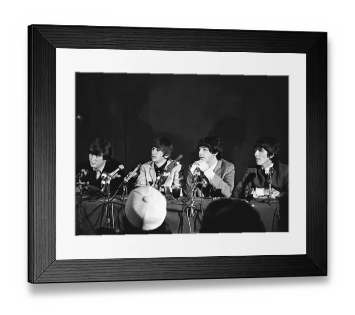 Framed Print : Beatles Press Conference In NY Framed Print : Beatles Press Conference In NY