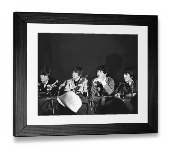 Framed Print : Beatles Press Conference In NY Framed Print : Beatles Press Conference In NY