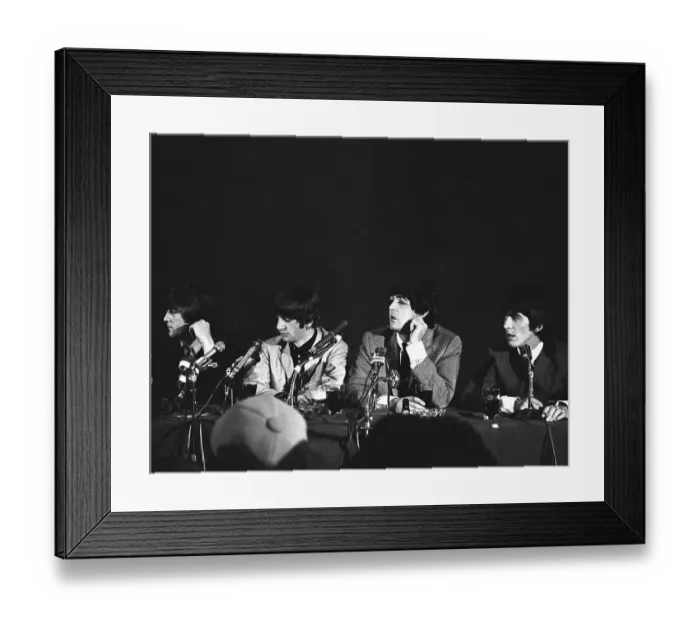 Framed Print : Beatles Press Conference In NY Framed Print : Beatles Press Conference In NY