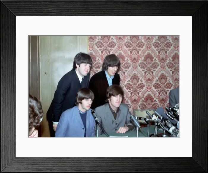 Framed Print : Beatles Press Conference In NY Framed Print : Beatles Press Conference In NY