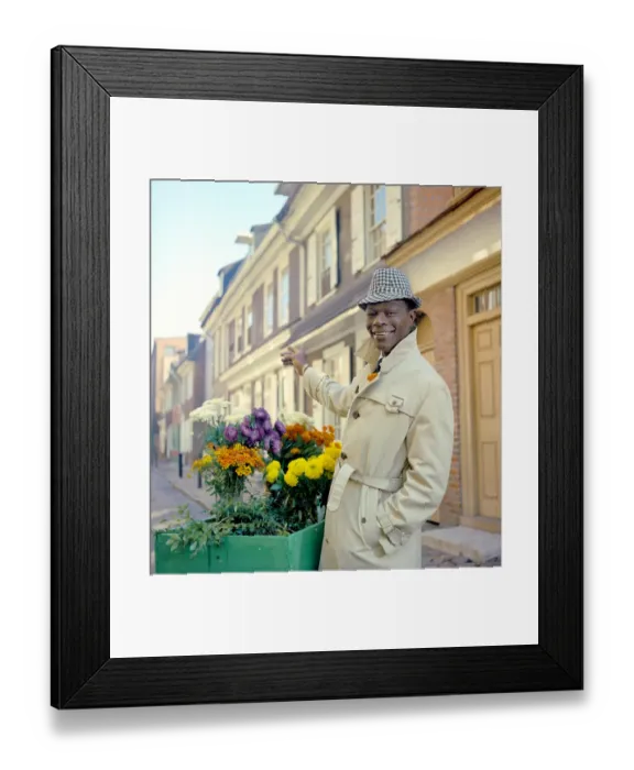 Framed Print : Nat King Cole Portrait Session In LA