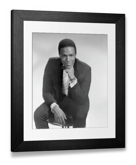 Framed Print : Marvin Gaye Portrait Framed Print : Marvin Gaye Portrait