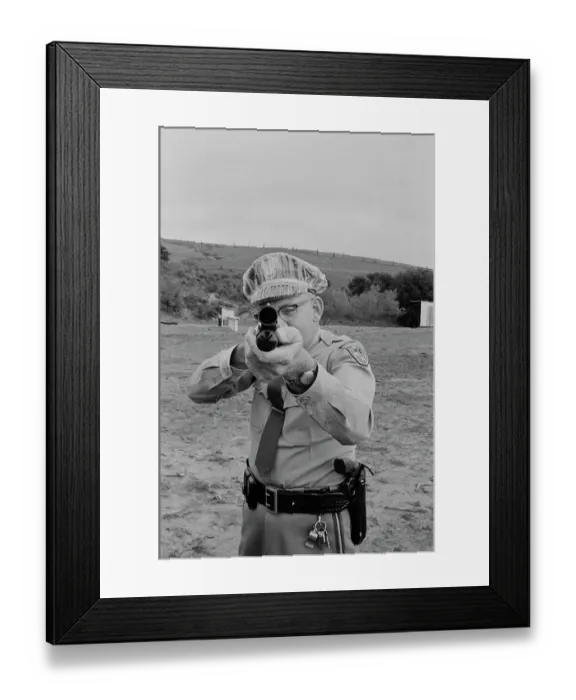 Framed Print : CHP Target Practice Framed Print : CHP Target Practice