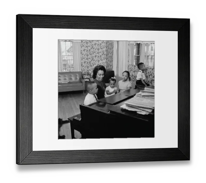 Framed Print : Martin Luther King Jr.'s Family