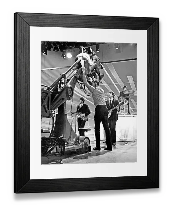 Framed Print : Beatles On Ed Sullivan Framed Print : Beatles On Ed Sullivan